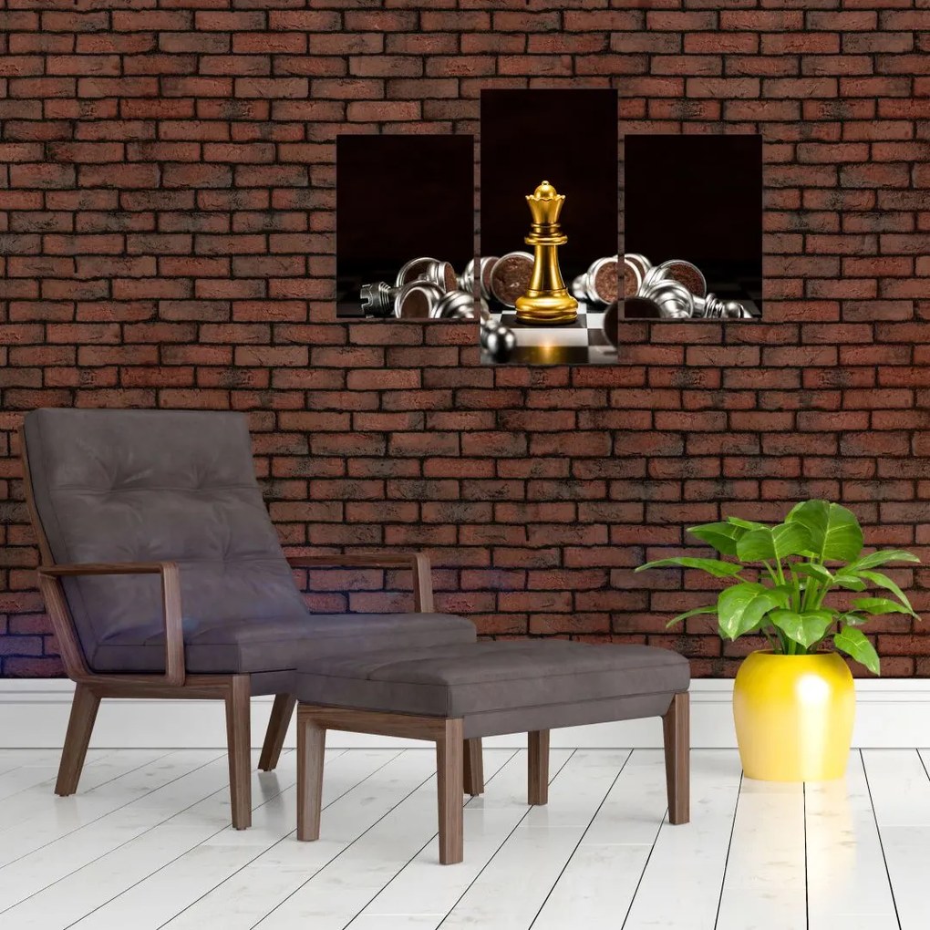 Tablou - Figurine de șah (90x60 cm)