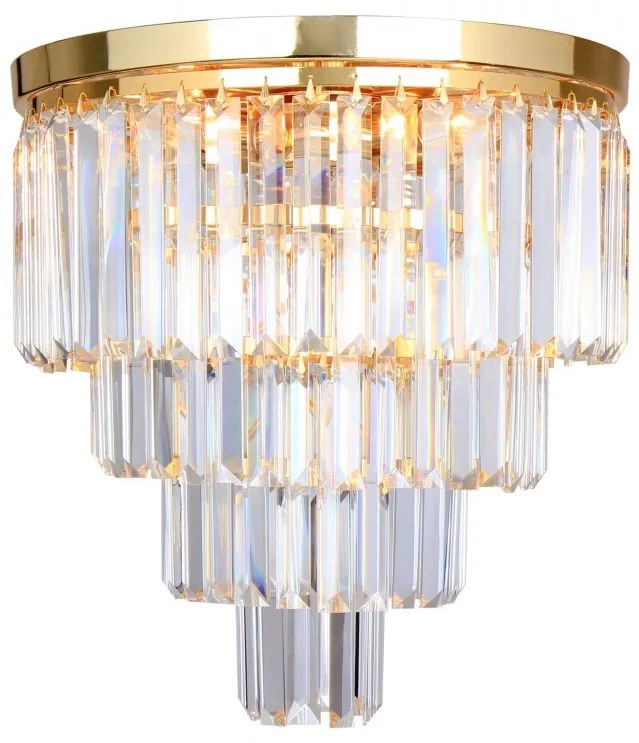Lustra aplicata design deosebit AMEDEO, auriu FC17106/4+1 -GLD ZL