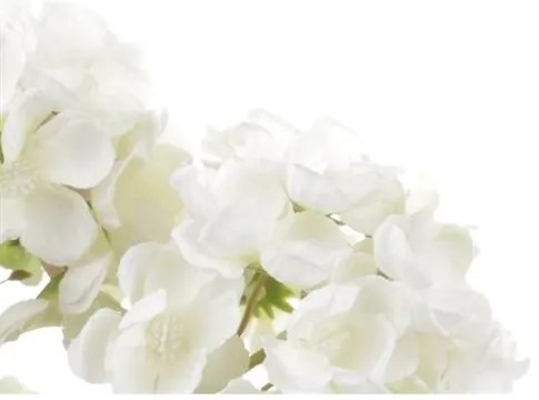 Buchet artificial de garoafe albe, 25 x 25 x 40 cm