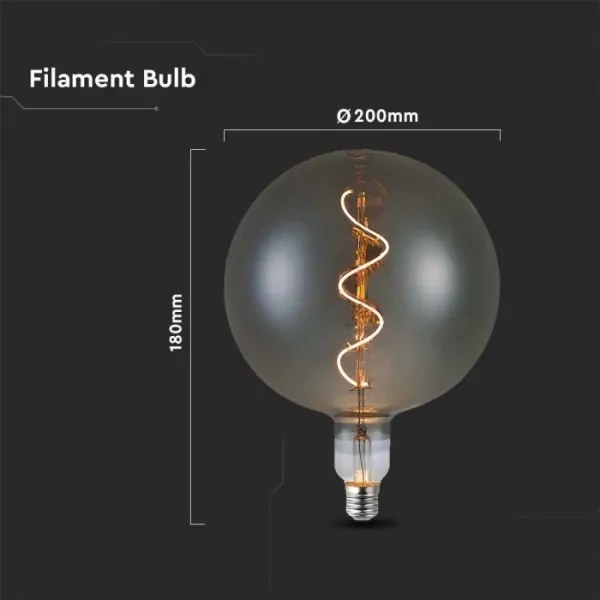Bec LED FILAMENT G200 E27/4W/230V 2700K