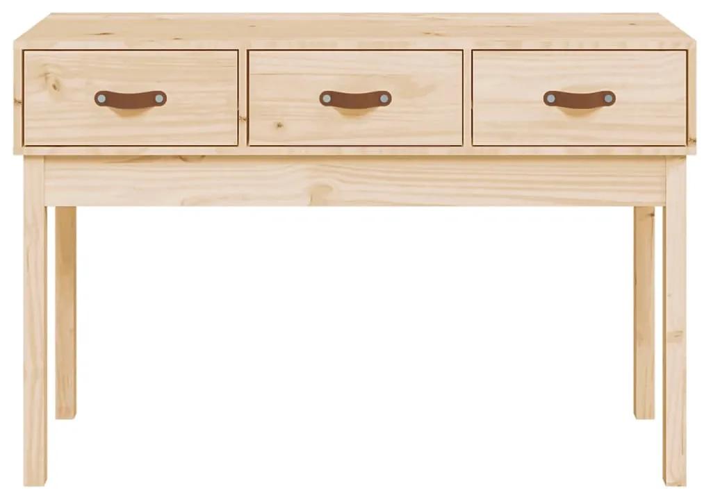 Masa consola, 114x40x75 cm, lemn masiv de pin 1, Maro, 114 x 40 x 75 cm