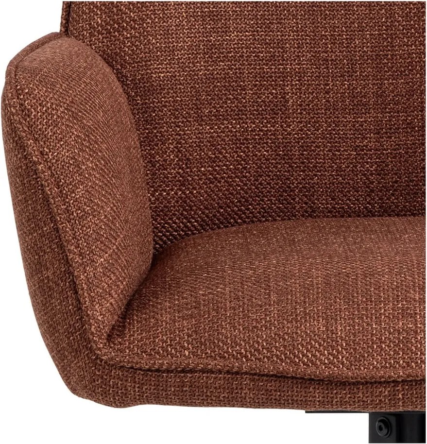 Set de scaune de sufragerie cărămiziu cu cotiere 2 buc. tapițat Glenda – Actona