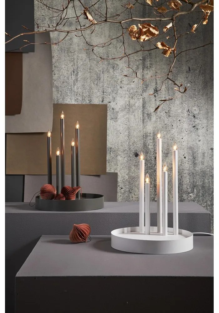 Decorațiune luminoasă neagră ø 32 cm Deco – Star Trading