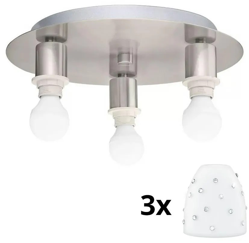 Plafonieră LED Eglo MY CHOICE 3xE14/4W/230V crom/alb