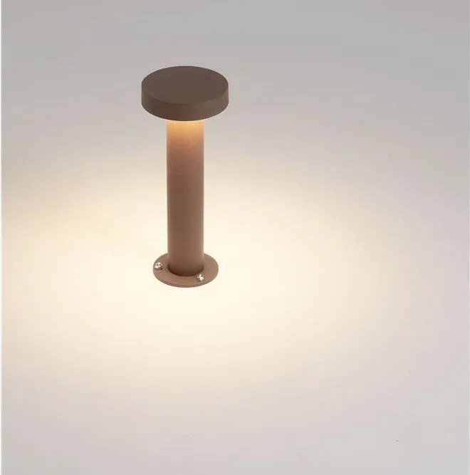 Stalp exterior IP65 LED 2700K GONG corten H-30cm
