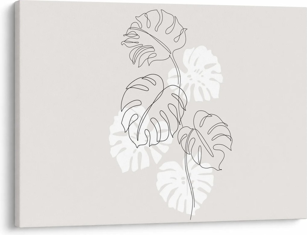 Tablou - Linia de artă monstera N⁰3 (70x50 cm)