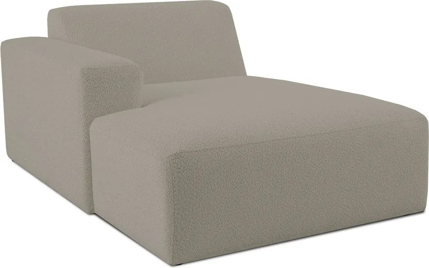 Modul pentru canapea maro deschis cu tapițerie din stofă bouclé (cu colț pe partea stângă ) Roxy – Scandic