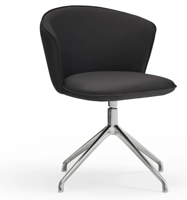 Set de scaune de sufragerie negru 2 buc. tapițat Add – Teulat