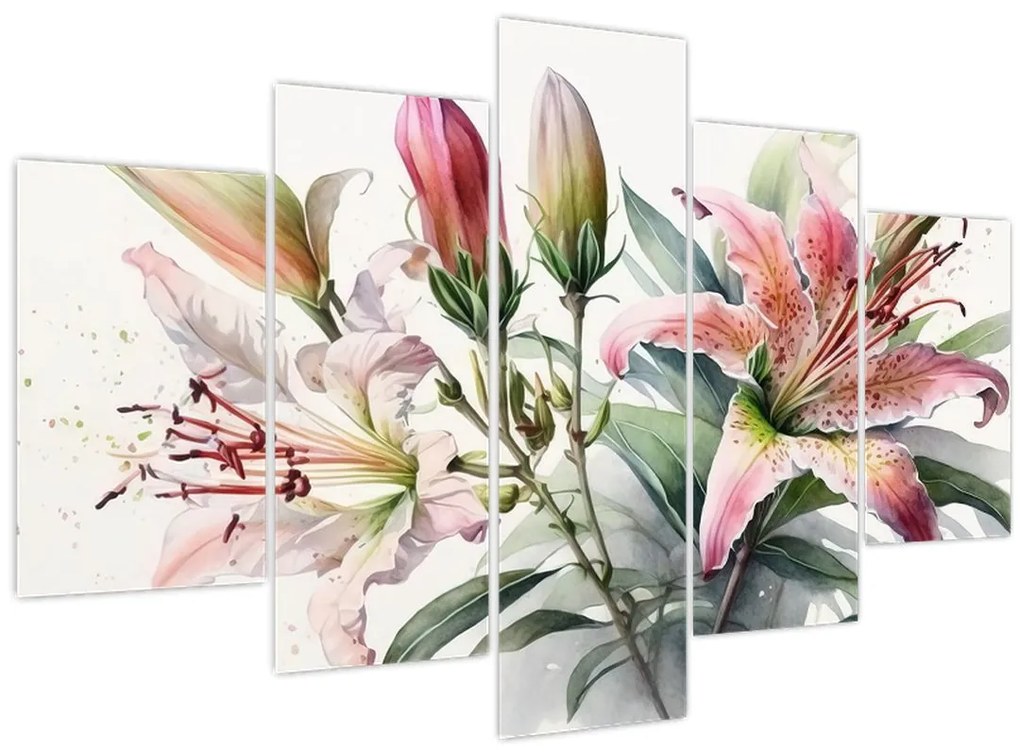 Tablou - Crinii, ilustrații (150x105 cm)