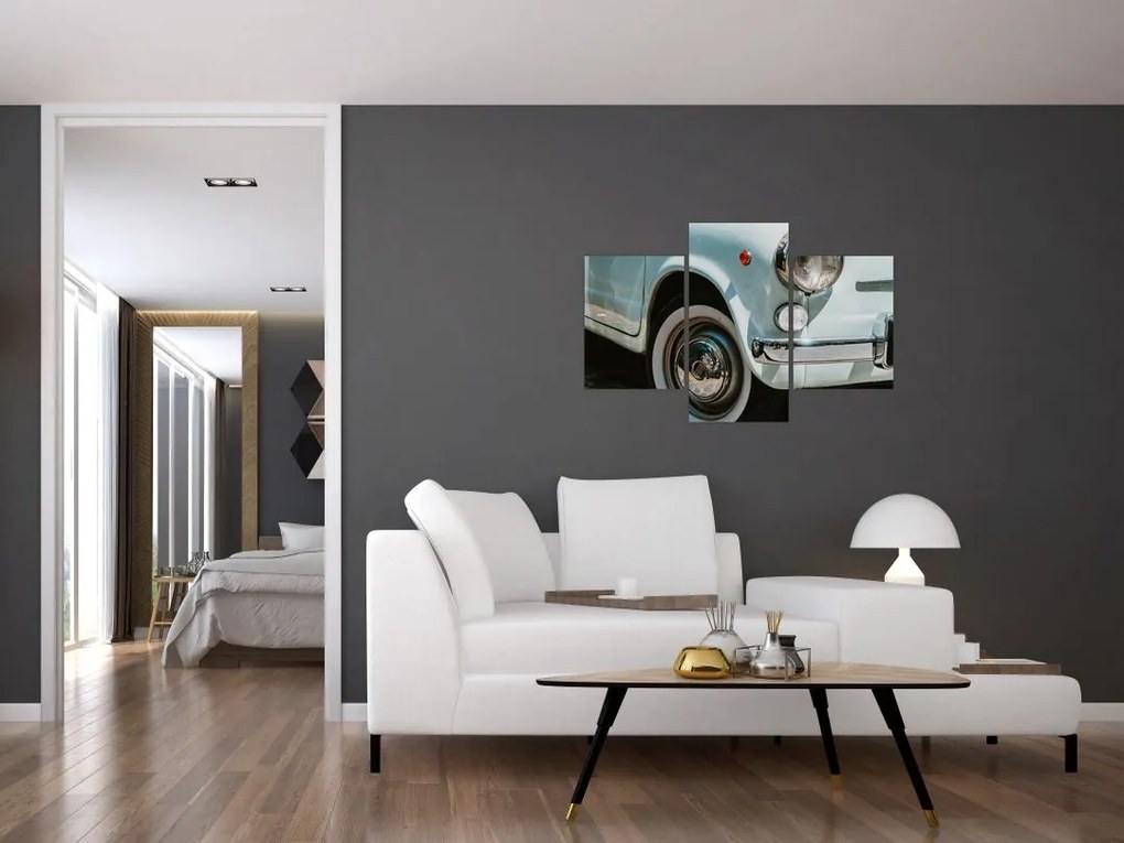 Tablou - mașina retro Fiat (90x60 cm)