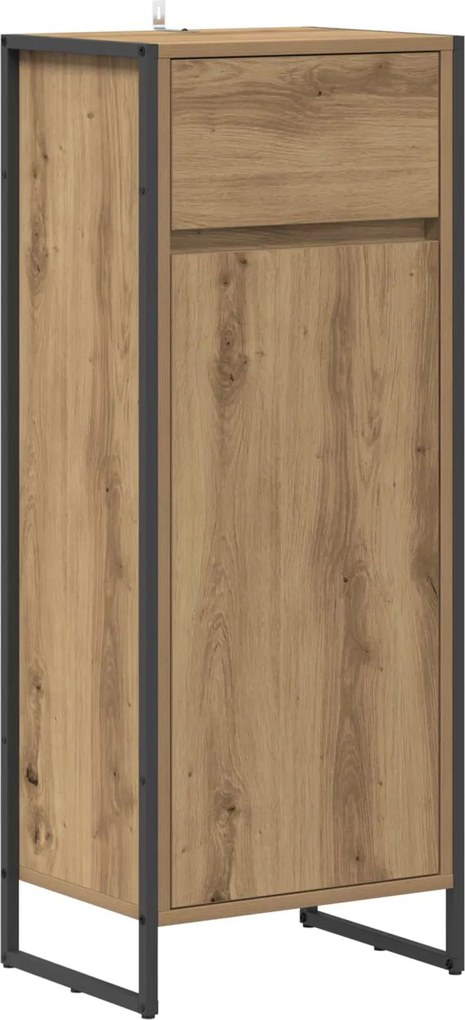 vidaXL Dulap de Baie Stejar artizanal 40 x 30 x 100 cm Lemn compozit