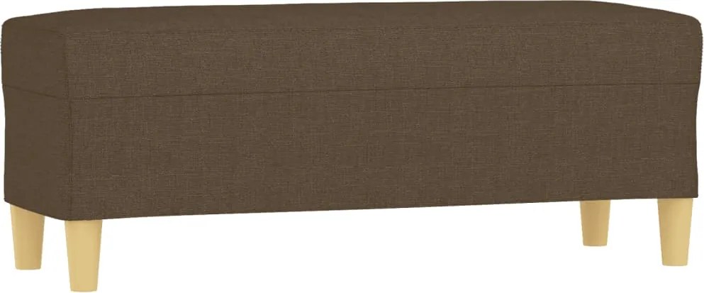vidaXL Bancă, maro, 100x35x41 cm, textil