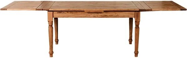 Masa extensibila, L160(290) 90 H80 cm, natur antichizat, lemn masiv