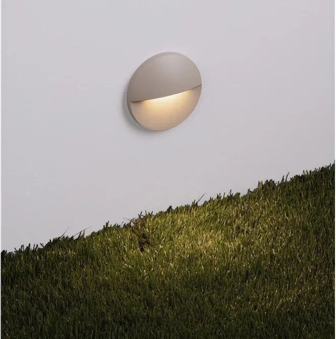 Spot aplicat perete exterior LED 3000K IP65 Toc sand