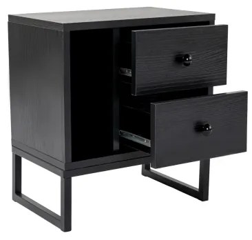 Noptieră GLIMMER 50x45,2 cm negru