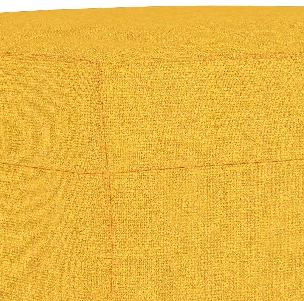 Banca, galben deschis, 100x35x41 cm, textil Galben deschis, 100 x 35 x 41 cm