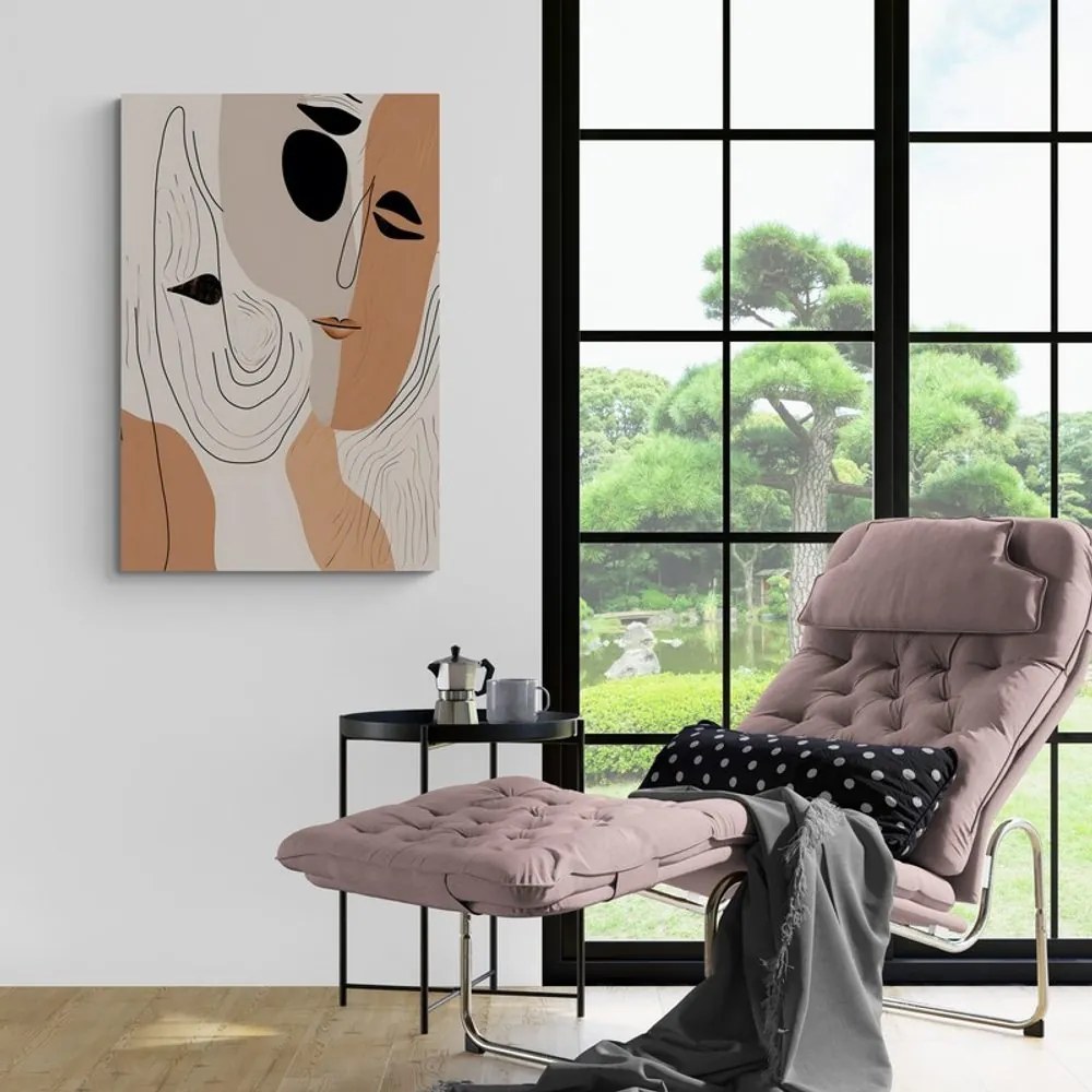 Tablou forme abstracte ale feței