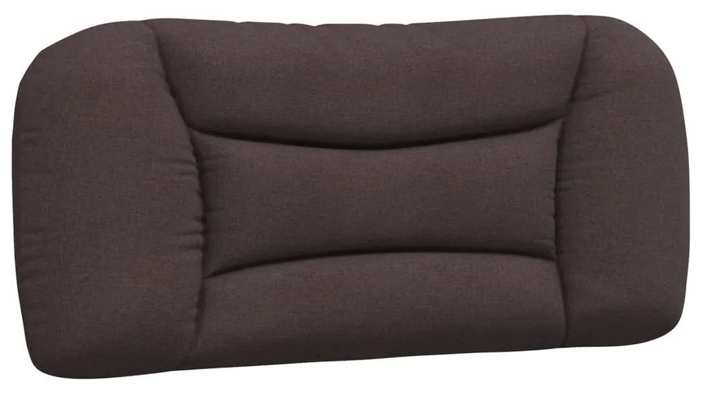 374540 vidaXL Pernă pentru tăblie de pat maro închis, 90 cm, material textil