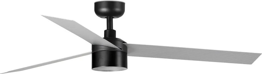 Lustra LED cu Ventilator tavan si telecomanda CRUISER TEK L negru/aluminiu 4000K