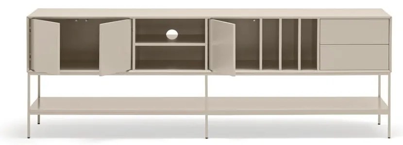 Comodă TV crem 220x74x45 cm Platt – Teulat