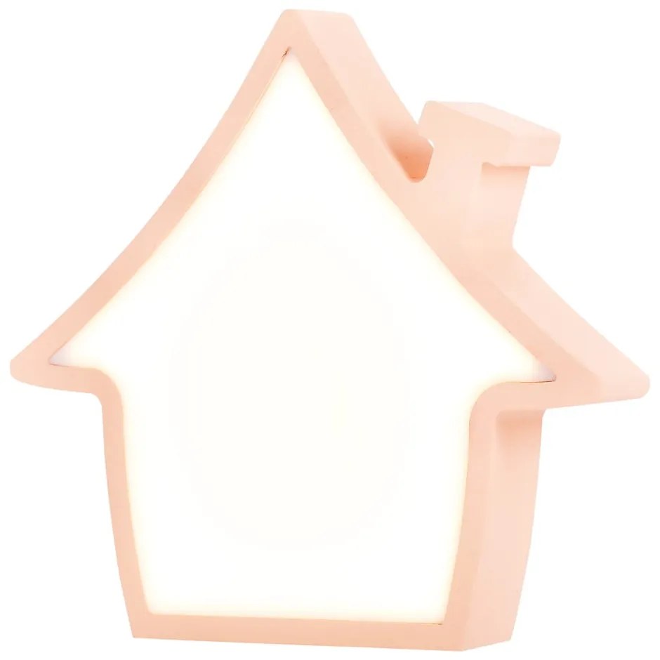 Veioză pentru copii roz House – Candellux Lighting