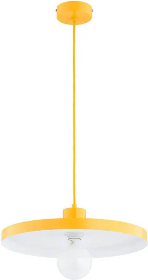 Lampă suspendată pe cablu ETERI 1xE27/15W/230V galbenă