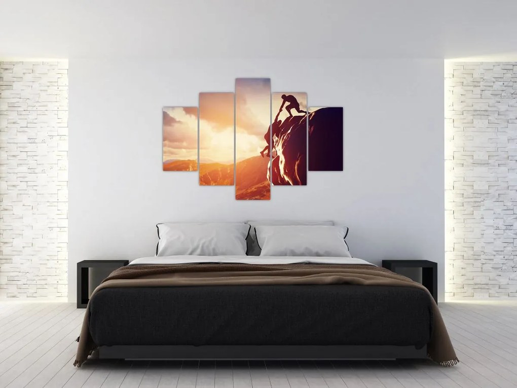 Tablou - Alpiniști (150x105 cm)