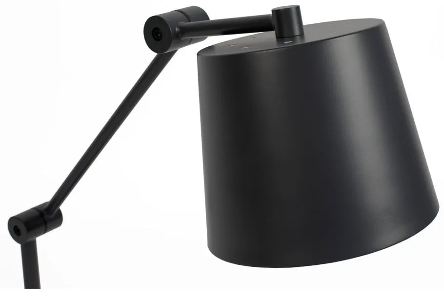 Veioză neagră cu abajur din metal (înălțime 60 cm) Hajo – White Label