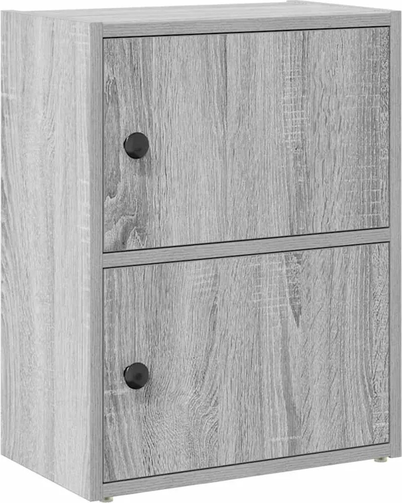 vidaXL Bibliotecă, gri sonoma, 40x24x52 cm, lemn prelucrat