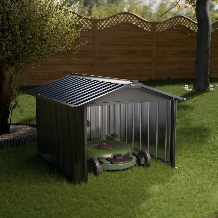 Juskys Garaj pentru robotul de tuns iarba 98x89x63 cm - antracit