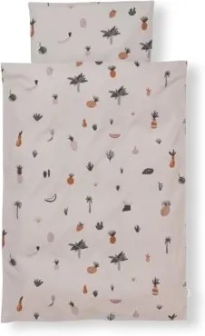 Lenjerie pat multicolora din bumbac 100x140/40x46 cm Fruiticana Ferm Living