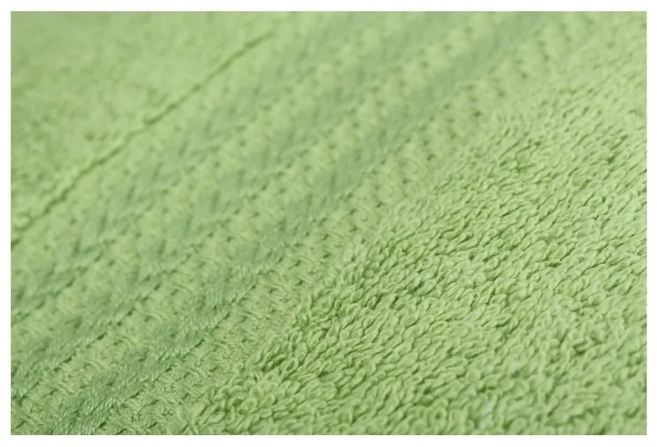 Set 4 prosoape din bumbac Rainbow Garden, 50 x 90 cm, verde
