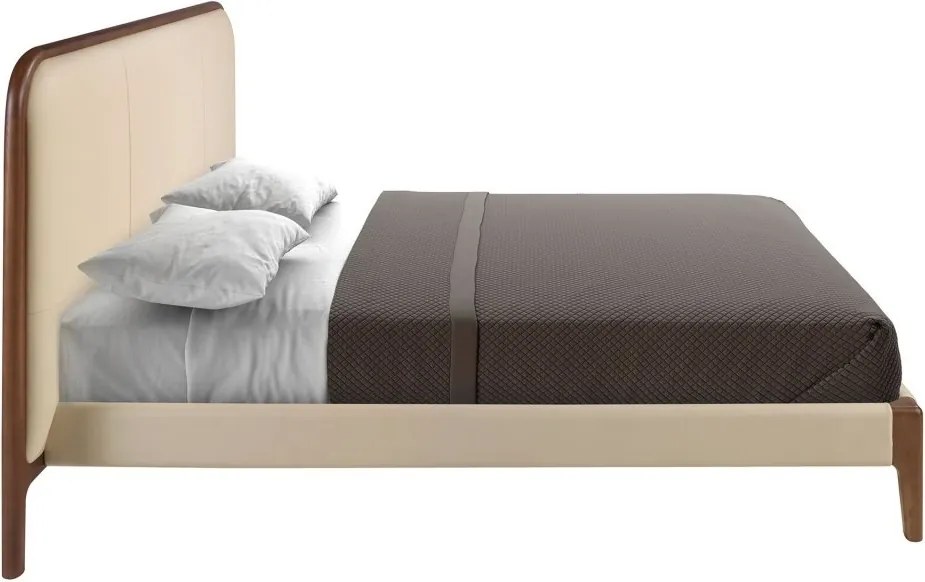 Pat dublu tapitat design LUX Cream 180x200cm