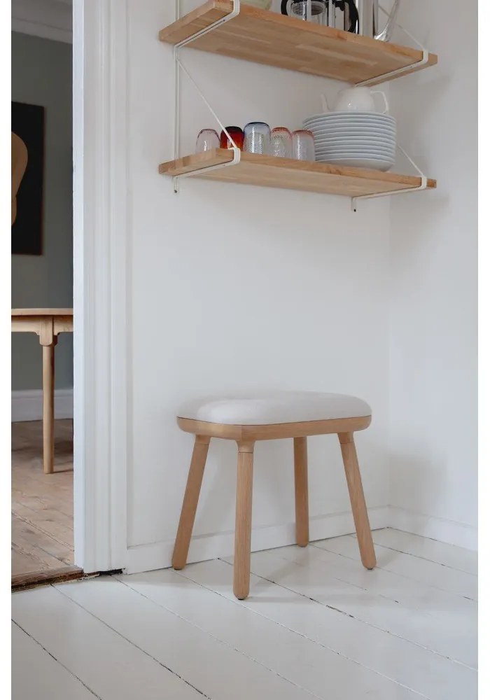 Scaun alb-în culoare naturală Paff Tall – UMAGE