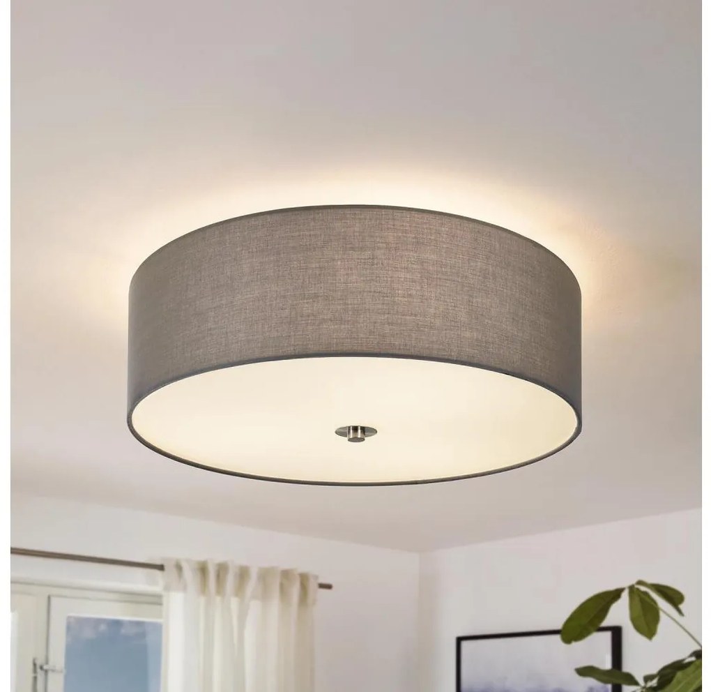 Eglo 55277 - Plafonieră PASTERI, 3 x E27, 25 W, 230 V, Ø 47,5 cm, gri
