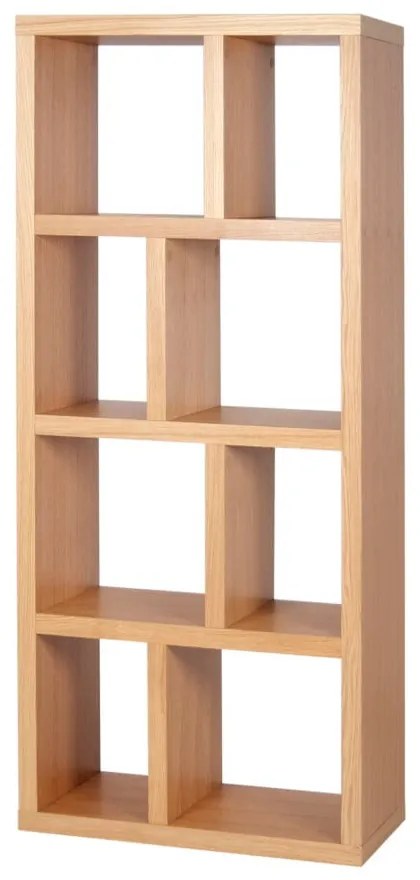 Bibliotecă în culoare naturală cu aspect de lemn de stejar 70x159 cm Berlin – TemaHome