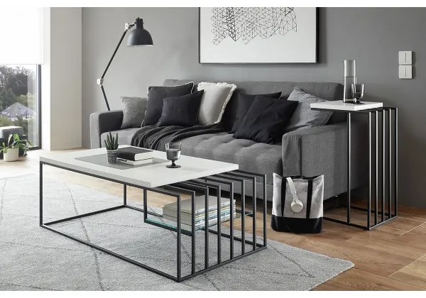 Masă de cafea ZAIRA albă