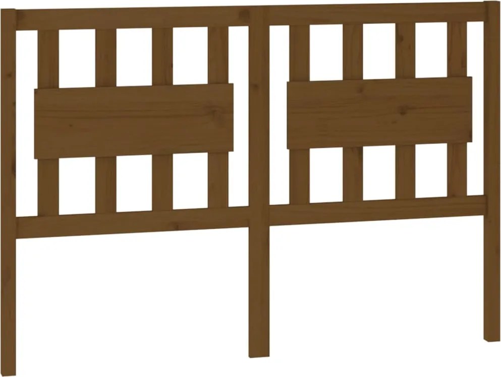 vidaXL Tăblie de pat, maro miere, 125,5x4x100 cm, lemn masiv de pin
