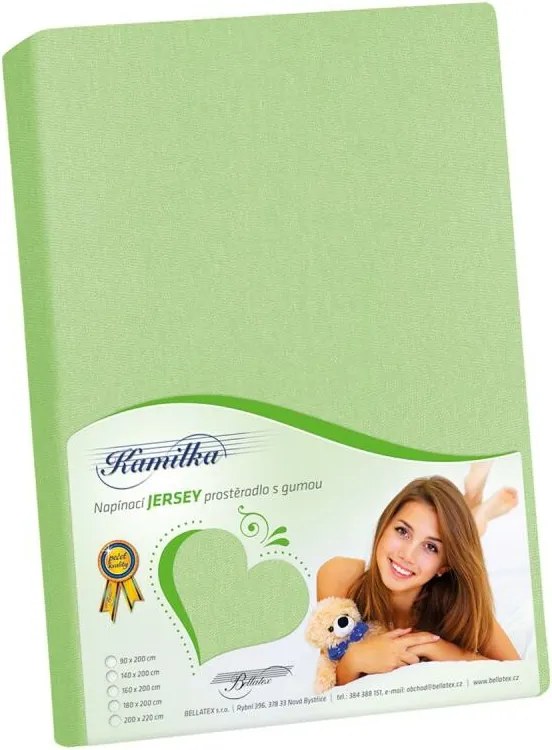 Bellatex Jersey cearșaf verde primăvară