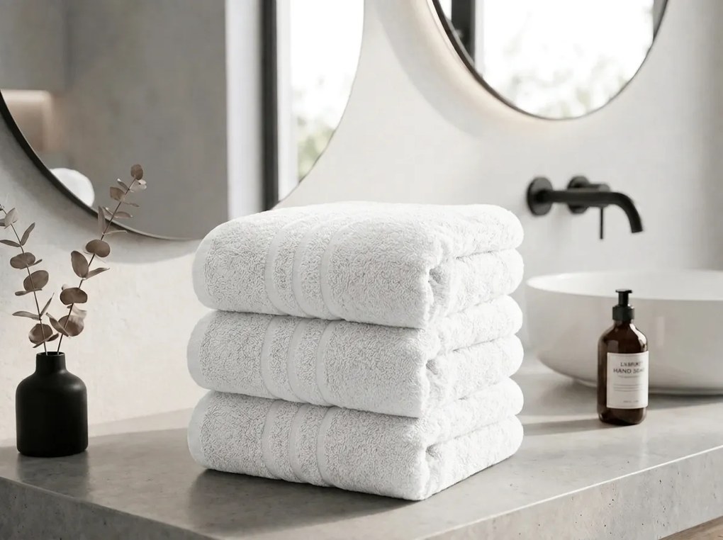 Prosop de maini Classic 50 x 100 cm alb, 100% bumbac