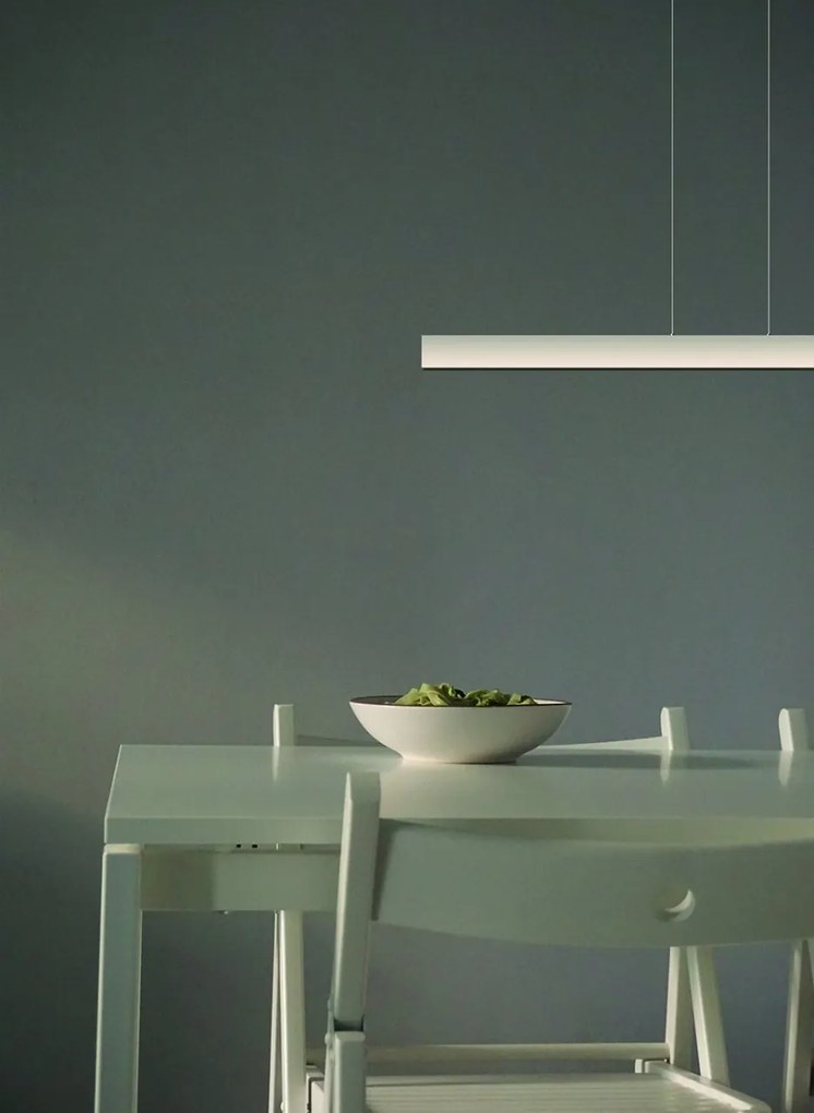 Lustra LED suspendata design liniar HANOK 38W 4000K alba