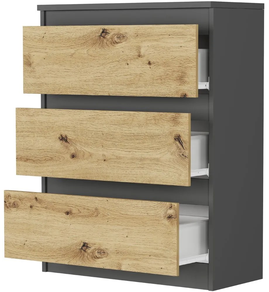 Comoda compactă R-3 - diverse variante de culori antracit mix artisan