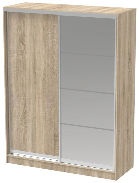 Dulap dormitor cu oglinda Korredor Pako World Sonoma 160x60x220 cm