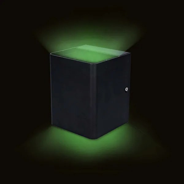 Nedis ZBLOW10RGBW - Lampă LED RGBW pentru exterior, reglabilă, LED/12W/230V, IP65, Wi-Fi Tuya, negru