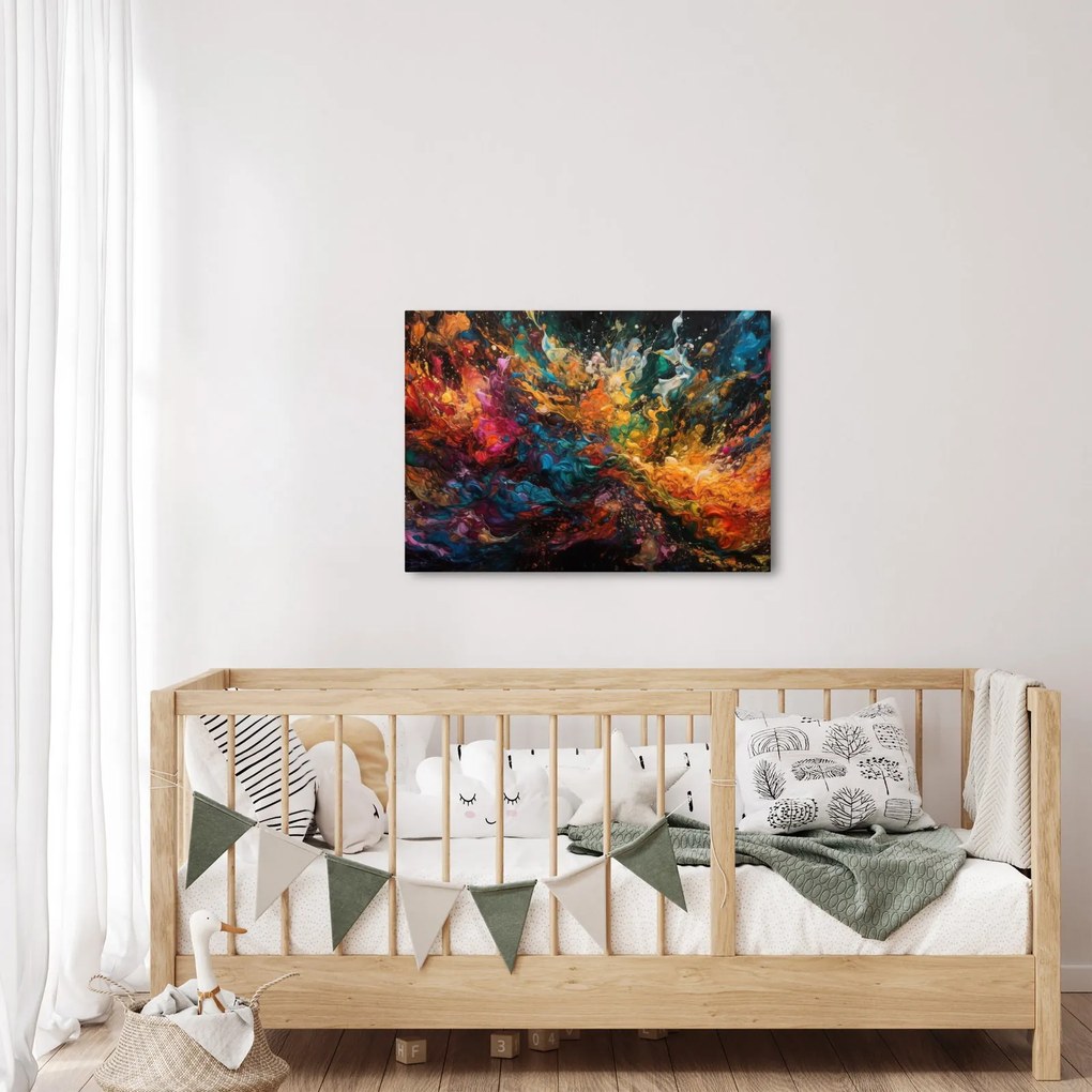 Tablou - Abstracția culorilor II. (70x50 cm)