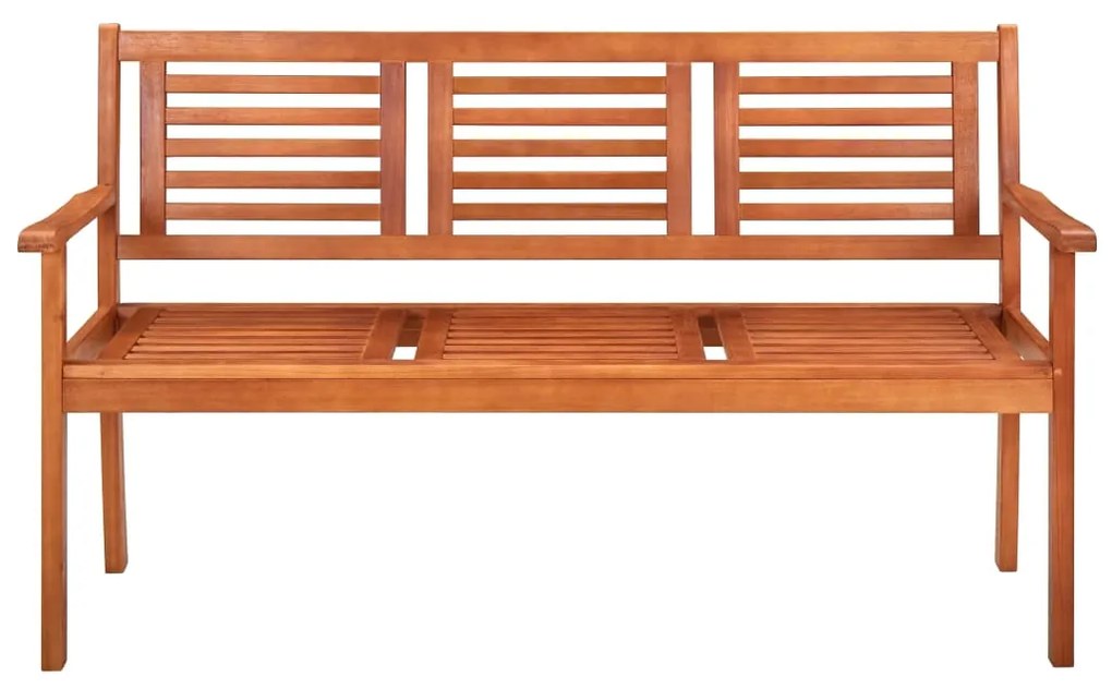 Banca gradina 3 locuri, cu perna, 150 cm, lemn masiv eucalipt Antracit, 150 cm, 1