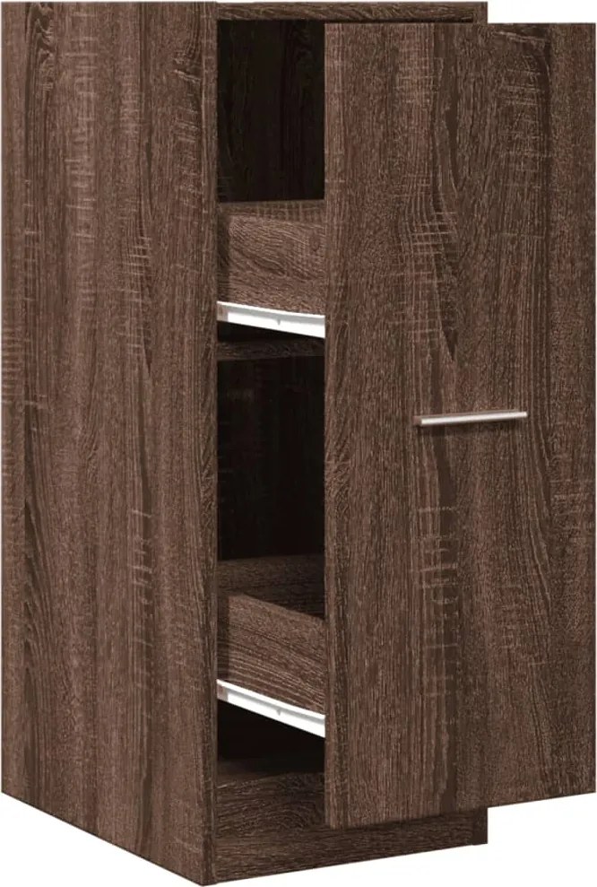 vidaXL Dulap de farmacie, stejar maro, 30x41x77,5 cm, lemn prelucrat