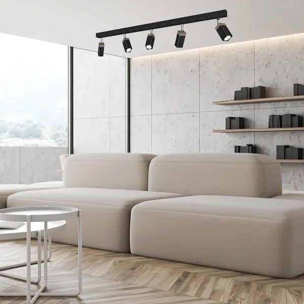 Spot SOLO 5xGU10/MR11/40W/230V negru