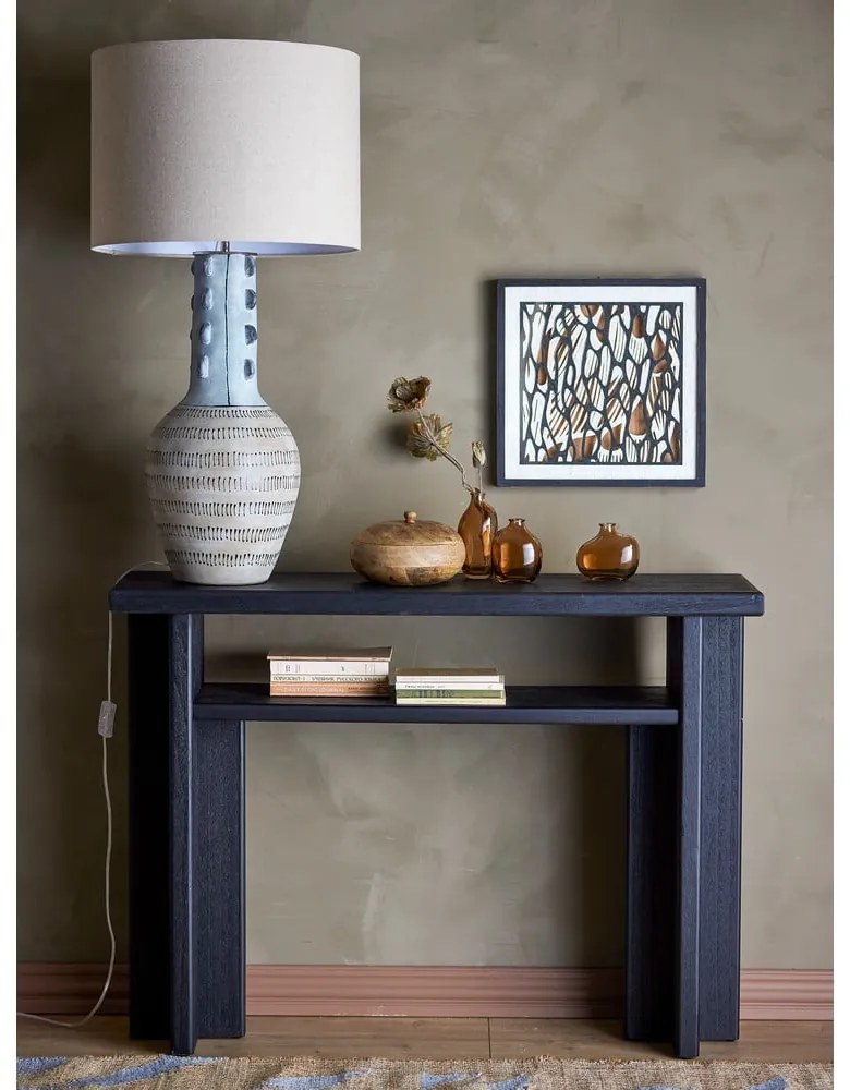 Masă consolă neagră 32x110 cm Cupa – Bloomingville