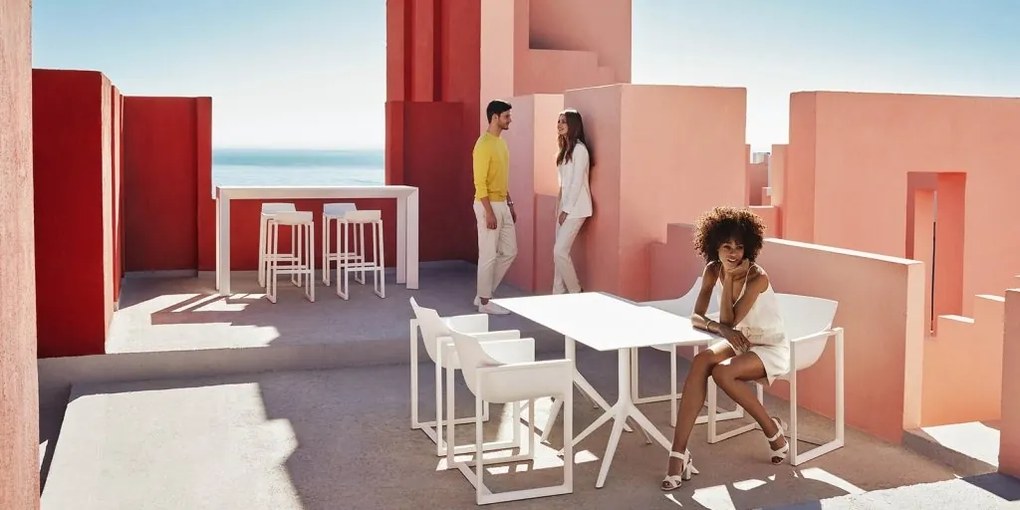 Set de 2 Scaune moderne cu brate de exterior / interior design premium WALL STREET ARMCHAIR 65006 Vondom